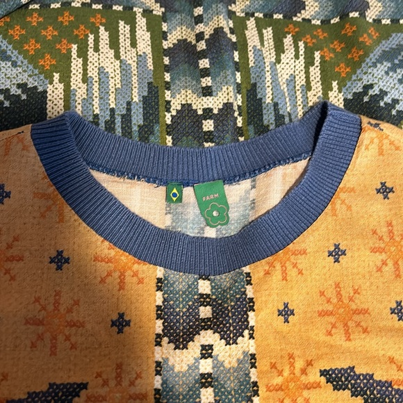 Farm Rio Brazil T-shirt Tropical Print Mini Dress size small/ P - Picture 12 of 14